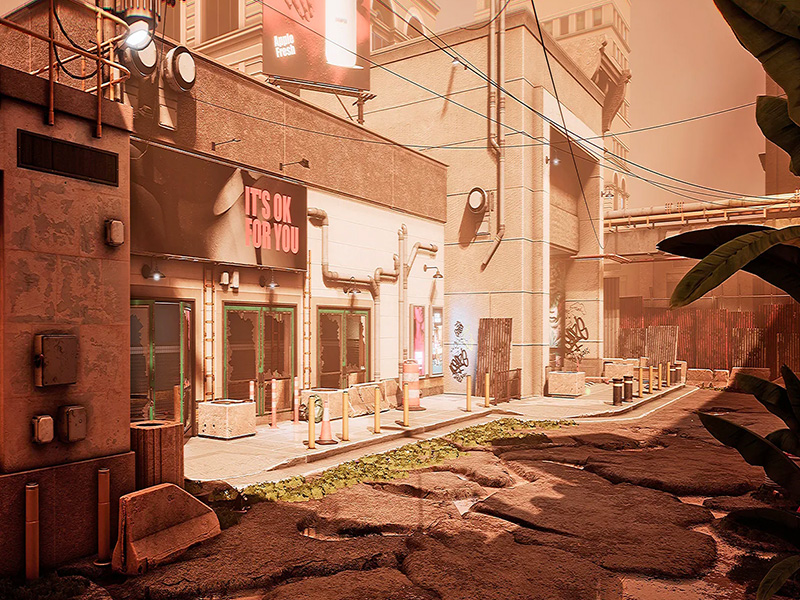 ruelle en pleine journée